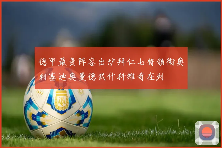 德甲最贵阵容出炉拜仁七将领衔奥利塞迪奥曼德武什科维奇在列